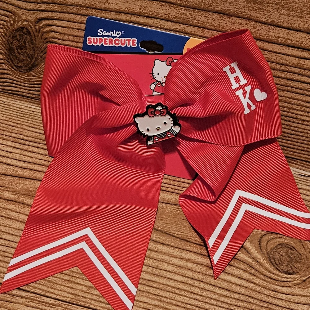 Hello Kitty Red Bow Hair Clip - Picture 2 of 7